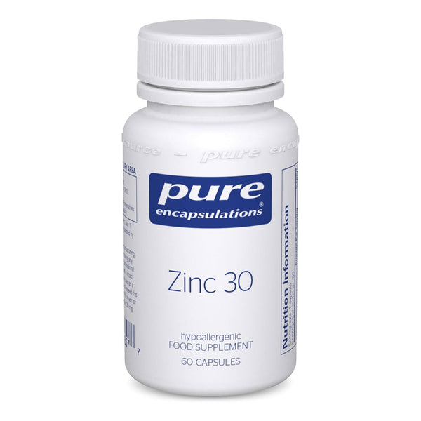 Pure Encapsulations Zinc 30 - Zinc Picolinate 30mg - Highly Absorbable Hypoallergenic Supplement - 60 Capsules